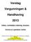 Verslag. Vergunningen & Handhaving