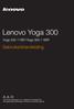 Lenovo Yoga 300. Gebruikershandleiding. Yoga IBY/Yoga IBR