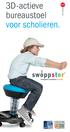3D-actieve bureaustoel voor scholieren.