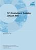 CPI Statistisch Bulletin, januari 2017