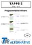 TAPPS 2. Versie 1.10 NL. Programmeersoftware