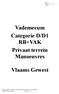 Vademecum Categorie D/D1 RB+VAK Privaat terrein Manoeuvres Vlaams Gewest