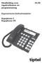 (NL/B) Handleiding voor ingebruikname en programmering. Ergonomische telefoontoestellen. Ergophone C Ergophone CR. tiptel