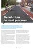 Fietsstroken de maat genomen