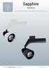 Sapphire. Unieke combinatie van design & functionaliteit. Track fixtures.  LED lighting designed & made in The Netherlands