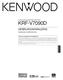 KRF-V7090D GEBRUIKSAANWIJZING KENWOOD CORPORATION AUDIO VIDEO SURROUND RECEIVER. Meer over de bijgeleverde afstandsbediening NEDERLANDS