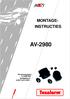 MONTAGE- INSTRUCTIES AV-2980