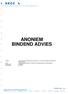 ANONIEM BINDEND ADVIES