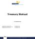 Treasury Statuut. 27 september 2016