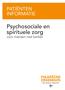 Psychosociale en spirituele zorg