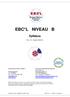 EBC*L NIVEAU B. Syllabus. SYL - B - Version b