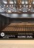 Technische informatie KLEINE ZAAL