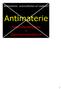 Antimaterie: sciencefiction of realiteit?