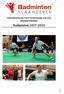 Selectiecriteria voor toekenning van een topsportstatuut. Badminton