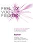 FEELING VOOR FEESTEN THE FREEDOM TO CHOOSE THE POWER OF IMAGINATION UW COMPLETE GIDS BIJ HET ORGANISEREN EN PLANNEN VAN UW EVENEMENTEN