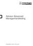 Advisor Advanced Managerhandleiding