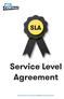 SLA. Service Level Agreement