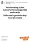 Vernieuwing in het natuurwetenschappelijk onderwijs Didactisch gereedschap voor docenten
