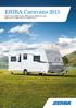 ERIBA Caravans ERIBA Touring, ERIBA Feeling, ERIBA Exciting, ERIBA Nova Light, ERIBA Nova GL, ERIBA Nova SL en ERIBA Nova S.