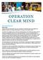 OPERATION CLEAR MIND
