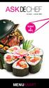 art sushi culinair BBQ SUSHI MENU SUSHI & BBQ MENUKAART