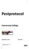 Pestprotocol. Coenecoop College. Pestprotocol Coenecoop College, Uitgebreide versie 2015