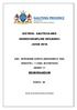 DISTRIK: GAUTENG-WES GEMEENSKAPLIKE EKSAMEN: JUNIE 2016 VAK: AFRIKAANS EERSTE ADDISIONELE TAAL VRAESTEL: 1 (TAAL IN KONTEKS) GRAAD: 11 MEMORANDUM