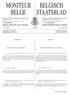 BELGISCH STAATSBLAD MONITEUR BELGE N. 224 SOMMAIRE INHOUD. 352 pages/bladzijden