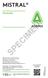 SPECIMEN MISTRAL 1 KG. Herbicide ANEMISBE1KG/03/A T2153B10
