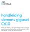 handleiding siemens gigaset C610