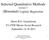 Selected Quantitative Methods Lecture 3 (Binomial) Logistic Regression