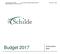 Gemeentebestuur Schilde Type: budget Rapporteringsperiode 2017 NIS-code: Brasschaatsebaan 30, 2970 SCHILDE. Budget 2017