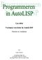 Les drie. Vormen van data in AutoLISP