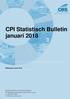 CPI Statistisch Bulletin januari 2018