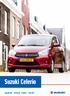 Suzuki Celerio Specificaties Uitrusting Prijslijst 1 mei 2017