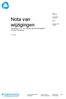 Nota van wijzigingen. Wijzigingen t.o.v. het ontwerp dijkverbeteringsplan Noordse Dorpsweg. R. Kuipers. Datum 6 april Ons kenmerk 16.