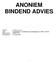 ANONIEM BINDEND ADVIES