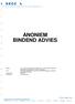 ANONIEM BINDEND ADVIES