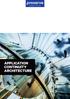 APPLICATION CONTINUITY ARCHITECTURE