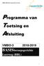 Programma van Toetsing en Afsluiting