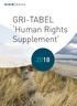 GRI-TABEL Human Rights Supplement