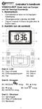 Deel A - LCD A1: Dag v/d week A4: Maand A2: Ontvangstpictogram A5: Datum A3: Tijd A6: Jaar