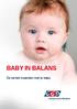 BABY IN BALANS. De eerste maanden met je baby