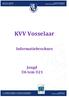 KVV Vosselaar. Informatiebrochure. Jeugd U6 tem U21