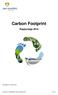 Carbon Footprint Rapportage 2014