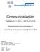 Communicatieplan. Conform 2.C.1, 2.C.2, 2.C.3 en 3.C.2. Gedocumenteerd intern en extern communicatieplan van