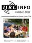 INFO. Oktober 2009 VERENIGINGSORGAAN VAN DE IJMOND RADIO CLUB