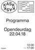 Programma. Opendeurdag :00 17:00