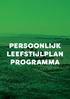 PERSOONLIJK LEEFSTIJLPLAN PROGRAMMA