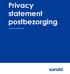 Privacy statement postbezorging